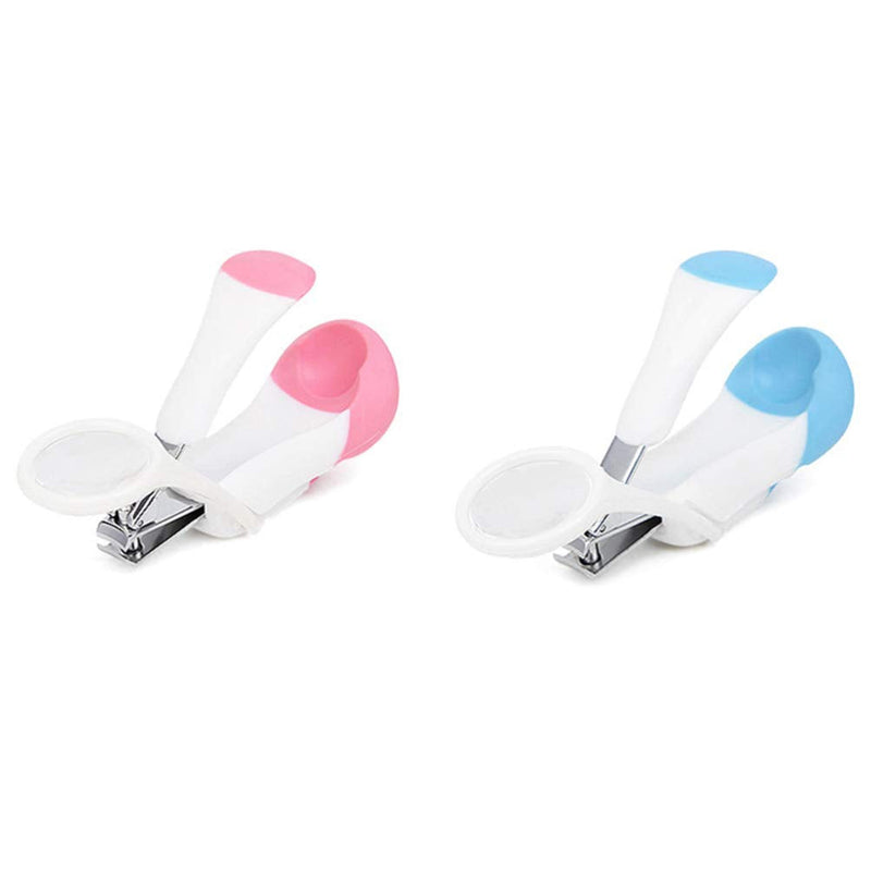 POPETPOP Hedgehog Clippers - Pet Hamster Hedgehog Nail Clipper Trimmer Small Animal Toenail Clippers with Magnifier Random Color