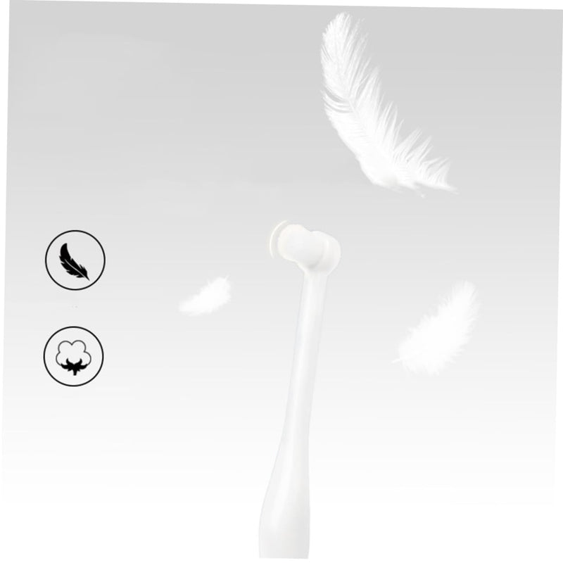 Supvox Round Head Toothbrush with Soft Bristles for Pets, Smooth Bristle Toothbrush for Pet Cleaning, Practical Puppy Toothbrush for Cats and Puppies