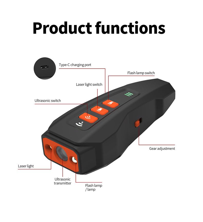 Anti Barking Device for Dogs, Ultrasonic Dog Barking Deterrent Devices with LED Light Rechargeable Dog Whistle to Stop Barking 33ft Ultrasonic Dog Repeller for Indoor Outdoor Training - PawsPlanet Australia