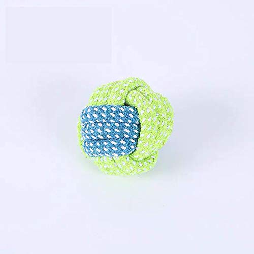 Knotted Woven Pet Dog Toy，Eco-Friendly Cotton Rope Toys, Bite-Resistant Rope Knot Dog Toy，Medium/Small Dogs Toy，Not Suitable for Dogs with Strong Aggressive Chewing Drop ball②