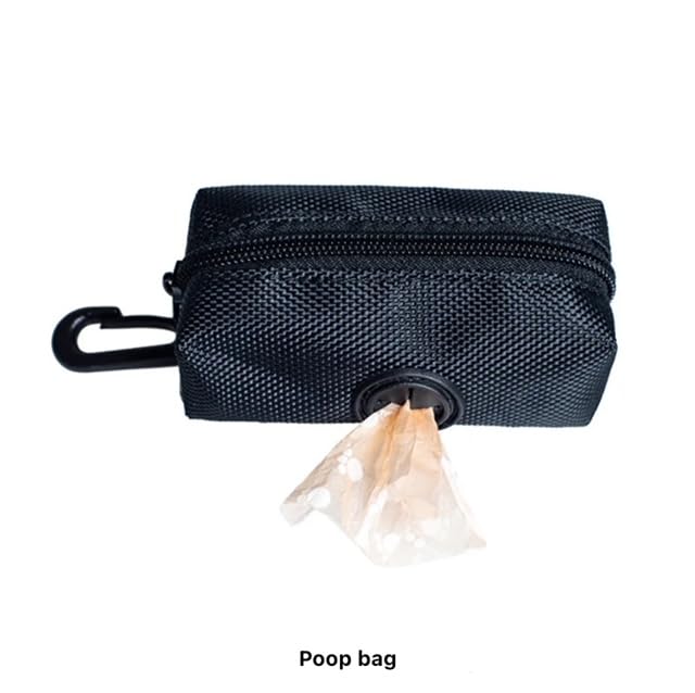 Enorme Dog Harness with Leash & Poop Bag Container + 350 ML Bowl, No-Pull Pet Harness Adjustable Soft Padded Dog Vest Reflective Oxford Vest with Easy Control Handle. (Black, Small) Black - PawsPlanet Australia