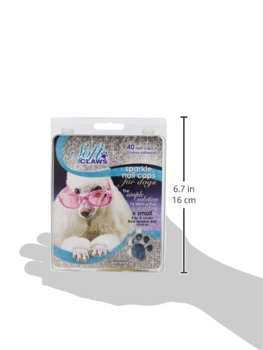 Canine Soft Claws Nail Caps, X-Small, Blue - PawsPlanet Australia