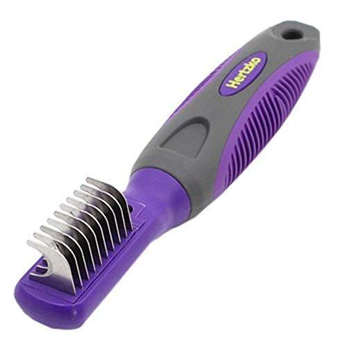 Mat Remover Grooming Comb and Hertzko Self Cleaning Slicker Brush Bundle - PawsPlanet Australia
