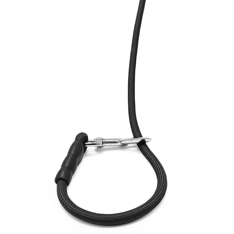 Tie Out Rope Dog Leash, 8-10-13-15-20-25-30-35-40-45-50 FT Heavy Duty Nylon Check Cord for Medium Large Dogs Indoor/Outdoor Playing Camping Backyard (Black, 3/8" x 30ft) black - PawsPlanet Australia