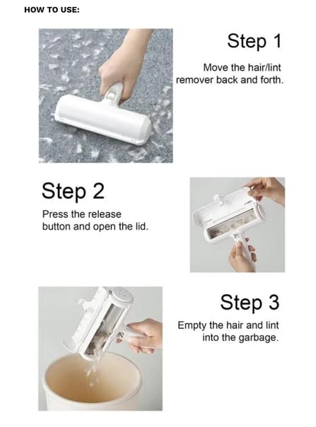 Pet Hair Remover - Dog & Cat lint roller with Self-Cleaning Base - Efficient Animal Hair Removal Tool Cat Dog Hair Remover for Couch Furniture Car Seat Carpet and Bedding - PawsPlanet Australia