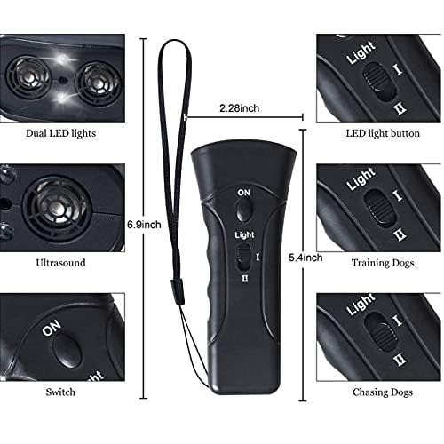 Ultrasonic Anti Bark Control Stop Barking Away Pet Dog Training Repeller Device for Puppies & Dogs