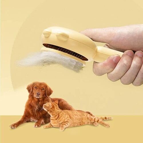 Cat Brush - Pet Hair Cleaner Brush For Cats, Dolaxe Pet Brush, Pet Hair Cleaner Brush (Purple) Purple - PawsPlanet Australia