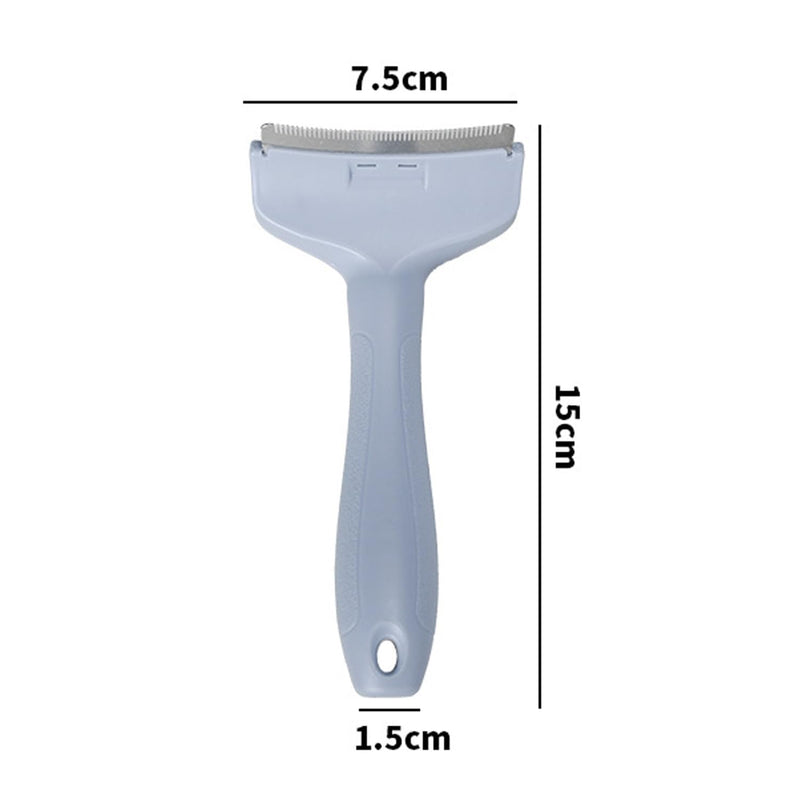 V-Tooth Deshedding Comb, Doggo Comfy Pet Comb Pro, Dog & Cat Grooming Brush for Shedding, Tight V-Shaped Teeth Deshedding Tool (Blue S) - PawsPlanet Australia