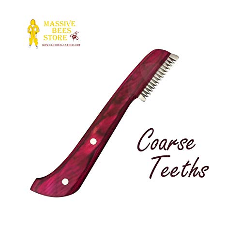 Dog Grooming Coat Stripping Knife Stripper Trimmer Tool Wooded Handle tripping Knives Set of 6 in Stainless Steel non slip tool for grooming dogs (Pink) Pink - PawsPlanet Australia