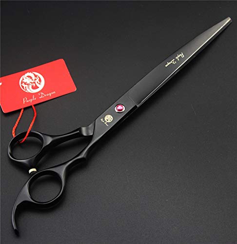 Purple Dragon 8 Inch Professional Pet Grooming Scissors Sets Dog Grooming Shear 1 Pc STRAIHT & 1 PcTHINNING & 2 Pcs Curved Scissors - PawsPlanet Australia