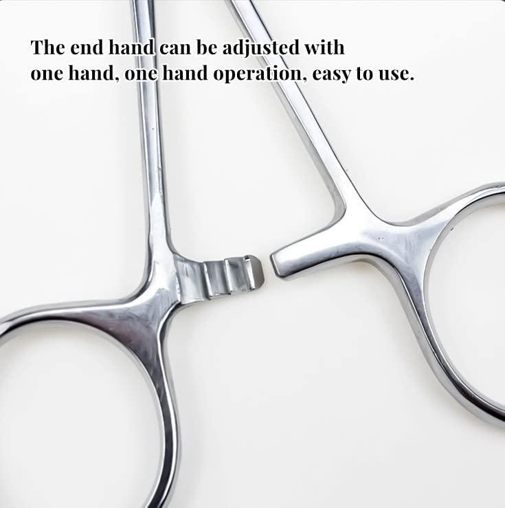 Pet Ear Hair Tweezers, Stainless Steel Pet Grooming Scissors for Pet Dog Cat Ear Hair(L) L - PawsPlanet Australia