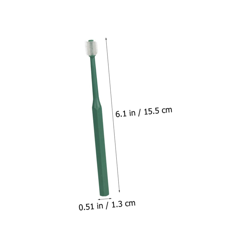 Abaodam Pack of 4 Manual Toothbrushes for Pets with Ergonomic Handle, All-Round Brush for Effective and Gum Cleaning for Small Dogs and Cats, Compact and Versatile