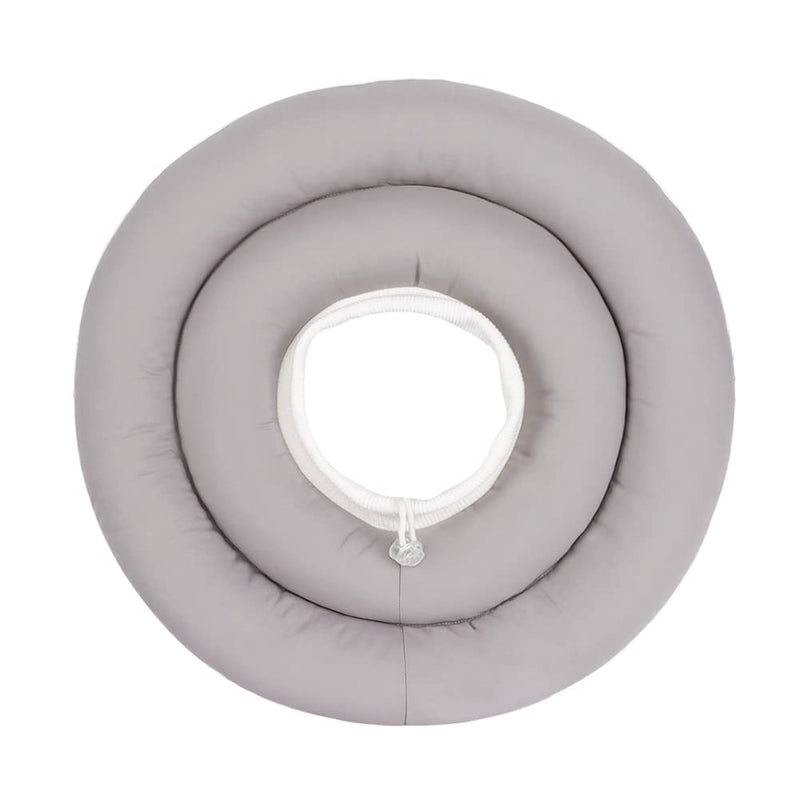 IBLUELOVER Collar Dog Cat Protective Collar Waterproof Protective Collar Antibite Elizabethan Collar Soft Dog Collar for Pets After Surgery Injury Recovery L gray