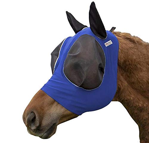 Derby Originals UV-Blocker Extra Comfort Soft Mesh Lycra Horse Fly Mask with Ears with One Year Warranty - PawsPlanet Australia