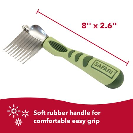 Coastal Pet Safari Dog De-Matting Comb and Undercoat Rake - Bundle for Matted Hair and Shedding Prevention - PawsPlanet Australia