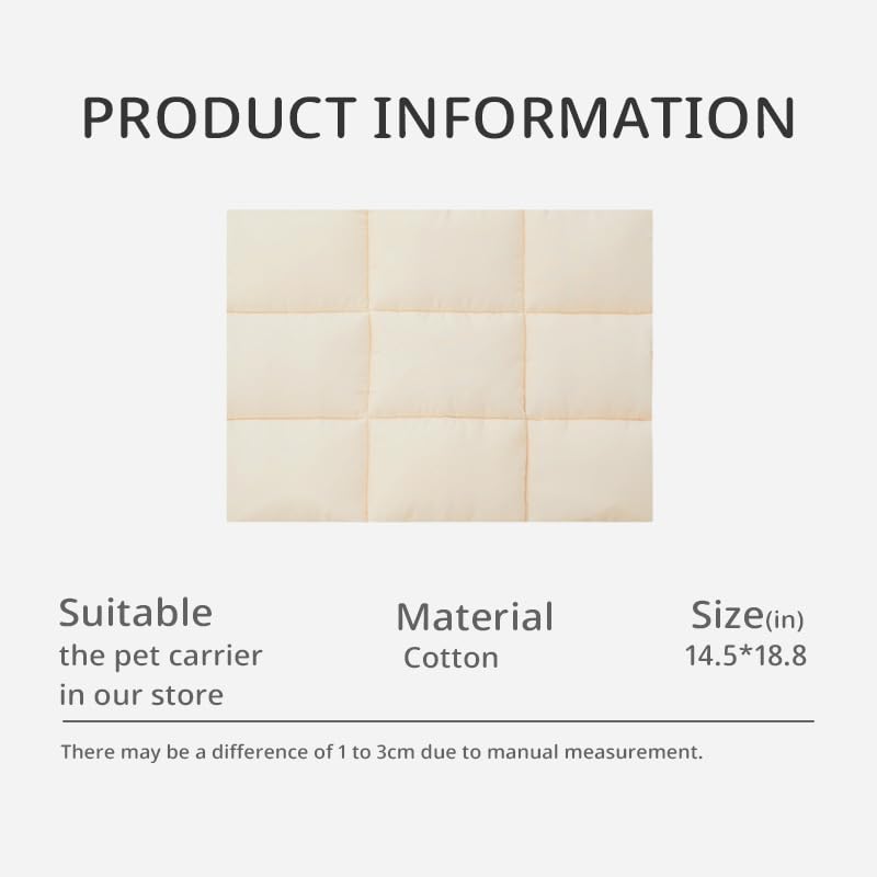 ?S-Size Bag and mat? ONECUTE Dog Carrier Set for Small Dog with a Soft mat, Beige - PawsPlanet Australia