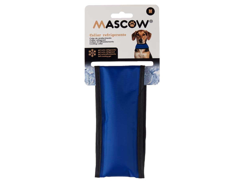 Cooling Collar for Pets - Cooling Scarf for Dogs | Hygienic and Protective | Lasting Refreshing Effect - Refreshing Gel | Safe and Hygienic (Blue - M 45 cm) Blue M - 45 cm