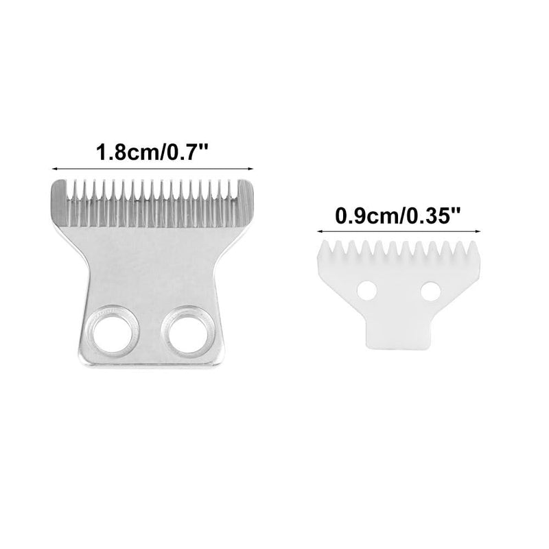 MiOYOOW Dog Hair Clipper Blade, Cat Paw Trimmer Blades Replacement, Stainless Steel & Ceramic, Professional Pet Grooming Spare Blades for Precision Trimmers 1.8cm
