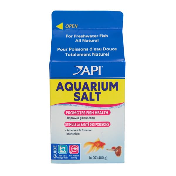 API AQUARIUM SALT Freshwater Aquarium Salt 16-Ounce Box 16 oz Aquarium Treatment