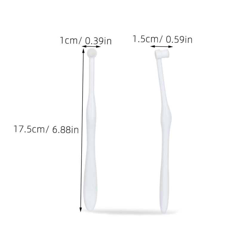 ibasenice Small Toothbrush for Pets with Fine Bristles, Ergonomic Handle, Suitable for Dogs and Cats, Thorough Hard to Access Areas, Durable and Practical for Daily Use