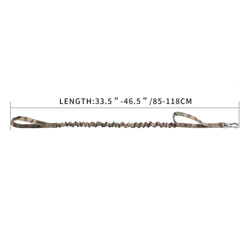 EXCELLENT ELITE SPANKER Military Bungee Dog Leash Elastic Leads Rope with 2 Padded Control Handle for Medium and Small Dogs (MCP) MCP - PawsPlanet Australia