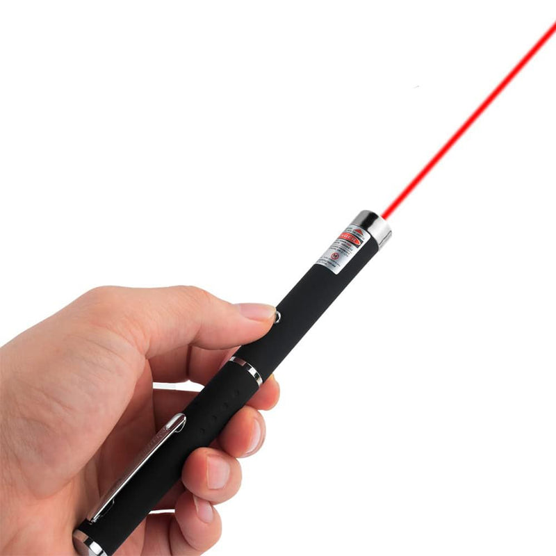 Laser Pointer Cat Toys Red Laser Presentation Remotes for Indoor Classroom Interactive Teaching (Red, Without Battery 1 Pack)