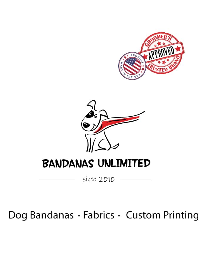 60 Assorted Paws and Bones Tieback Dog Grooming Bandanas/Groomers Bulk Package - PawsPlanet Australia