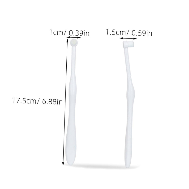 Supvox Round Head Toothbrush with Soft Bristles for Pets, Smooth Bristle Toothbrush for Pet Cleaning, Practical Puppy Toothbrush for Cats and Puppies