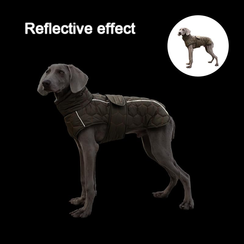 Dog Cold Weather Coat Vest Warm Fleece Jacket Puffer Dog Clothes for Small Dogs Medium Large Dogs (Green, Small) Green