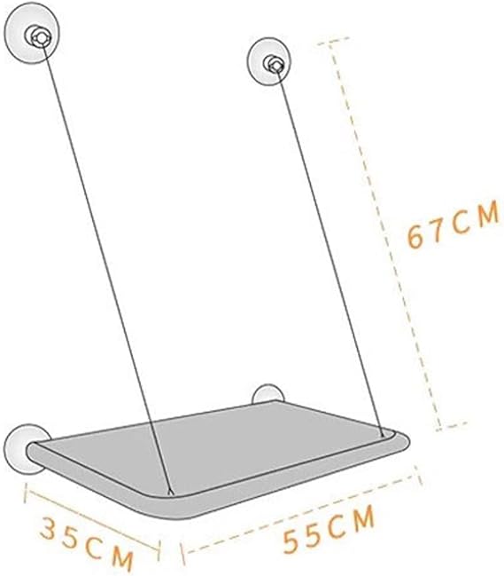 DICLLY Window cat hammock for cats up to 25 kg, cat hammock for large cats indoors, reinforced cat window seat with strong suction cup, 54 x 30 cm, window sill lounger cat - washable - PawsPlanet Australia