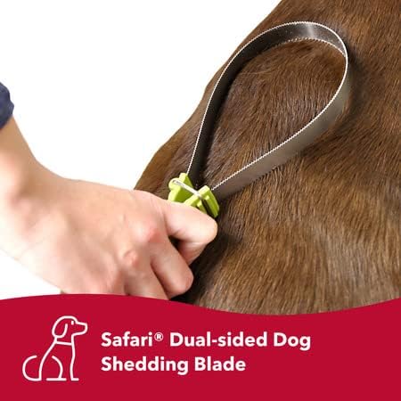 Coastal Pet Safari Dual-Sided Dog Shedding Blade - Stainless Steel Grooming Blade for Thick Coats - for Dogs with Short and Long Hair - Medium-Large - 10" x 3.25" NO Color Pack Of 1