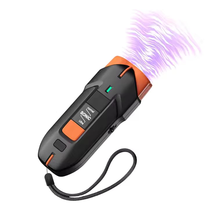Portable Ultrasonic Dog Trainer – USB-Rechargeable High-Frequency Handheld Dog & Animal Trainer with Built-in LED Flashlight, One-Button Operation, Lightweight for Walking & Jogging – 40 ft Range