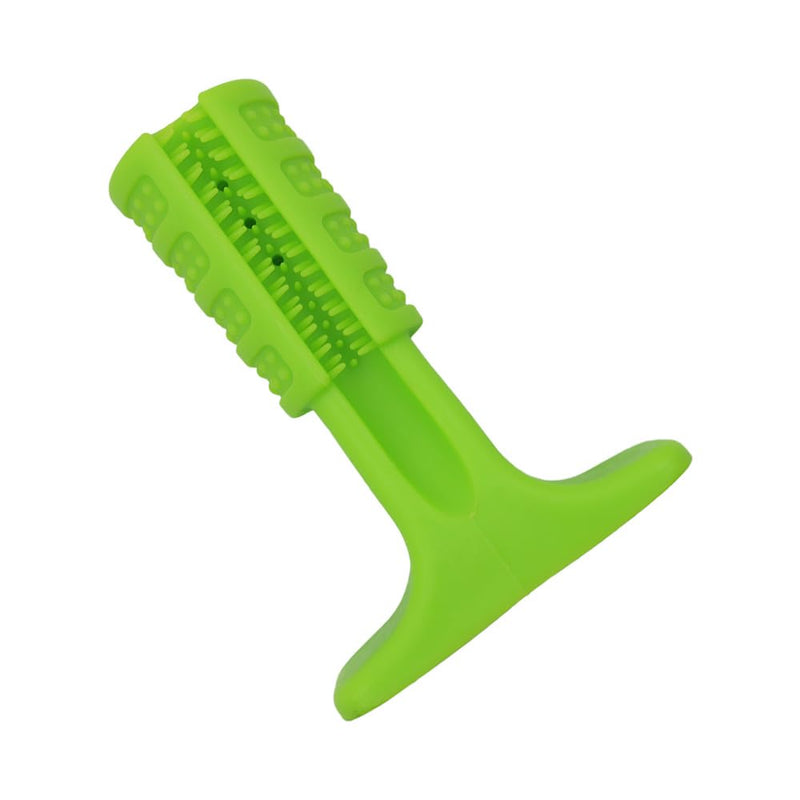 Durable Dog Toothbrush for Small Medium Dogs,Teeth Cleaning Chew Stick, Dog to-ys,Puppy Dental Care Brush Puppy Dog Birthday Gifts - Green