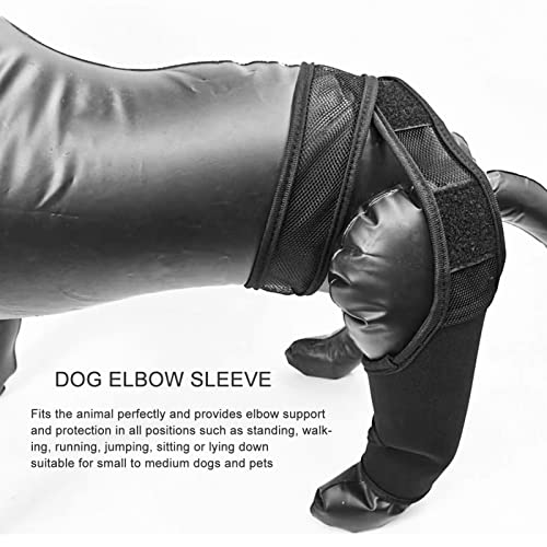 Dog Elbow Brace Protector Pads, Dog Elbow Protector for Canine Elbow and Shoulder Support Elbow Hygroma, Dysplasia, Osteoarthritis, Elbow Calluses, Pressure Sores and Shoulder Dislocation(S)