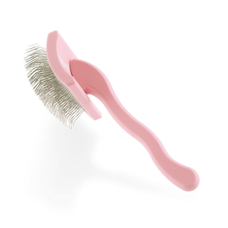 YUUP! - PINKBRUSH MINI Professional Long Teeth High Density Hair Brush Dog Cat Grooming Accessories - PawsPlanet Australia