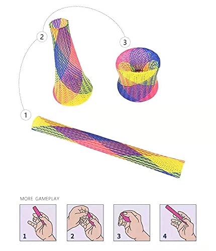 ISMARTEN Cat Spring Toys, 30 Packs Cat Tube Spring Toy Interactive Cat Toy for Indoor Cats, Plastic Spring Coils Attract Cats to Swat, Bite, Hunt(Random Color) (30 Packs) - PawsPlanet Australia