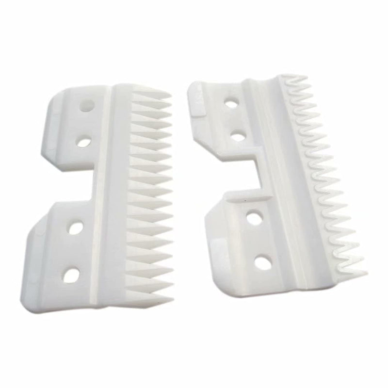 2pcs 18Teeth Ceramic Blade Fast Feed Clippers Replacement Blades for A5 Grooming Cutter Series, 18Teeth Andis Blade Parts (3F/3FC, 4F/4FC, 5F,/5FC, 7F/7FC, 3#, 4#, 5#,7#, 8.5#, 9#, 10#) - PawsPlanet Australia