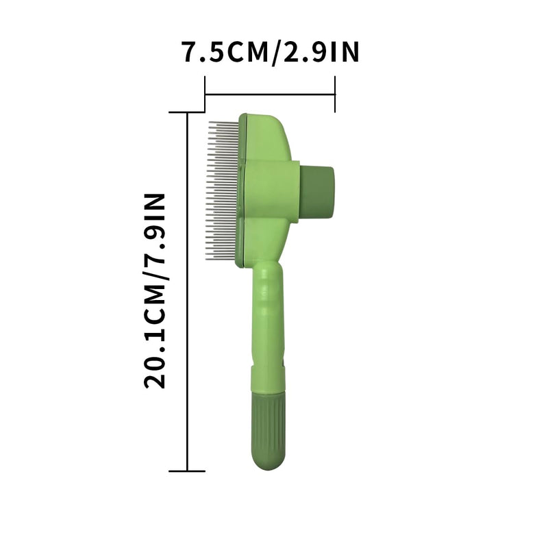 2PCS Cat Comb Dog Hair Comb，Pet Grooming Cleaning Comb，Pet Hair Removal Tool with Release Button - PawsPlanet Australia
