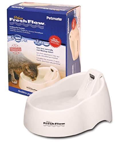 Petmate Deluxe Fresh Flow Cat, Bleached Linen, 50 Oz, 1 Count (Pack of 1) Small - PawsPlanet Australia