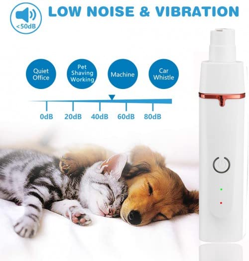 Dog Nail Grinder Haircutting System, Upgraded Electric Rechargeable Quiet Cat Paws Trimmer,Grooming Tool Kit For Small Pets, Pet Hair Trimmer Painless Grooming Kit for Small Medium Large Dogs & Cats - PawsPlanet Australia