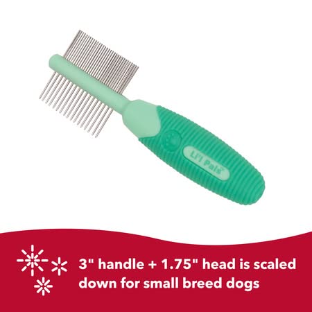 Coastal Pet - Li'l Pals Slicker Brush with Coated Tips and Double-Sided Comb for Small Dogs and Puppies - Bundle - PawsPlanet Australia