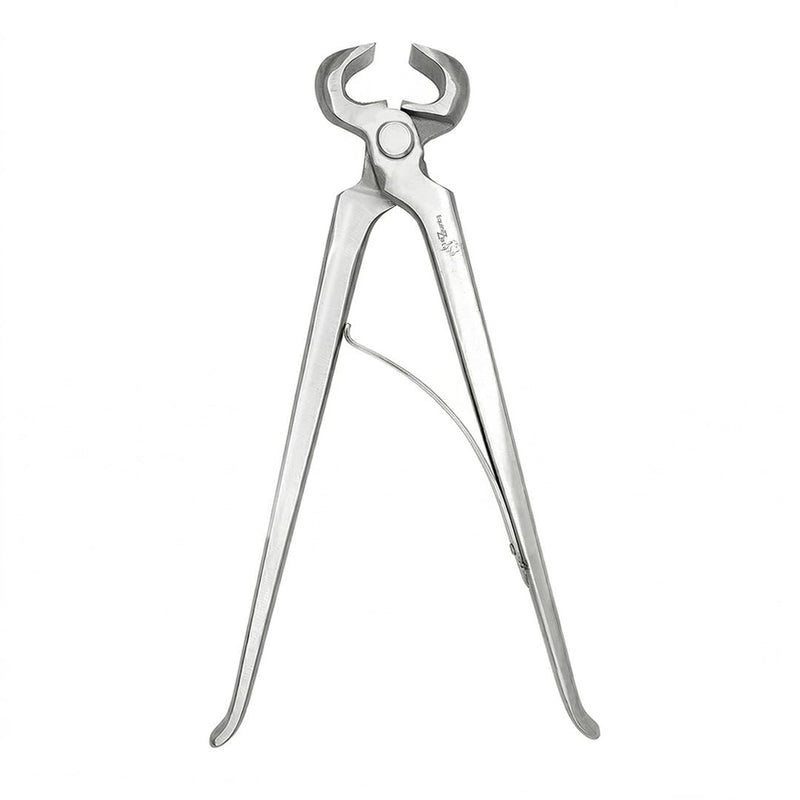 12” Hoof Nipper Spring Loaded Farrier Tool – Vanadium Steel, Dull Finish – Heavy-Duty Horse Hoof Trimming Tool for Farriers, Blacksmiths, Equine Hoof Care, Shoeing, Trimming, and Maintenance