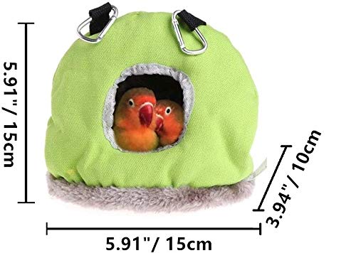 Litewoo Bird Hammock Nest Plush Warm Hanging Tent Pet Parrot Swing Bed Cave Cage for Parakeet Canary Cockatiel Lovebird Hamster Random Color Small - PawsPlanet Australia