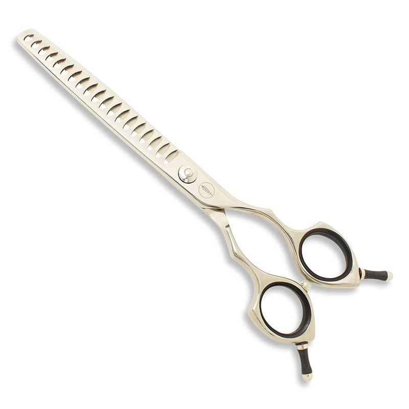 HASHIMOTO Chunker Scissors for Dog Grooming, Texturizing and Cat Grooming, 19 Teeth, 7.0 Inch, Light Weight Chunkers