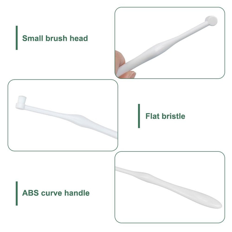 MiOYOOW Small Dog Toothbrush, 2/3PCS Pet Toothbrush with Ultra Soft Bristles for Sensitive Pet Teeth & Gums Puppy Kitten Cats Small Breed Dogs 3pcs