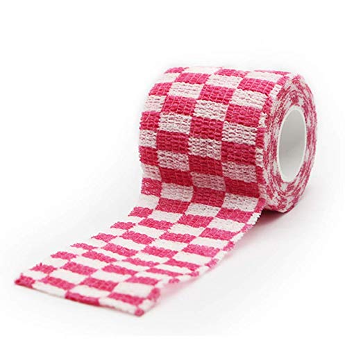 Vet Wraps 2 inch Self- Adherent Cohesive Gauze Bandage for Animals Dogs Cats Horses, 4 Colors Plaid Pattern, 12 Rolls - PawsPlanet Australia