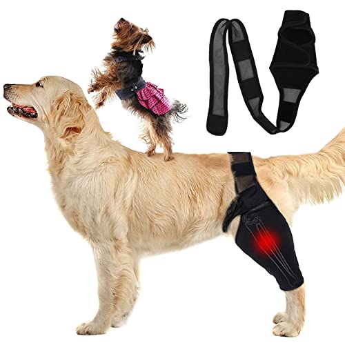 Dog Elbow Brace Protector Pads, Dog Elbow Protector for Canine Elbow and Shoulder Support Elbow Hygroma, Dysplasia, Osteoarthritis, Elbow Calluses, Pressure Sores and Shoulder Dislocation(S)