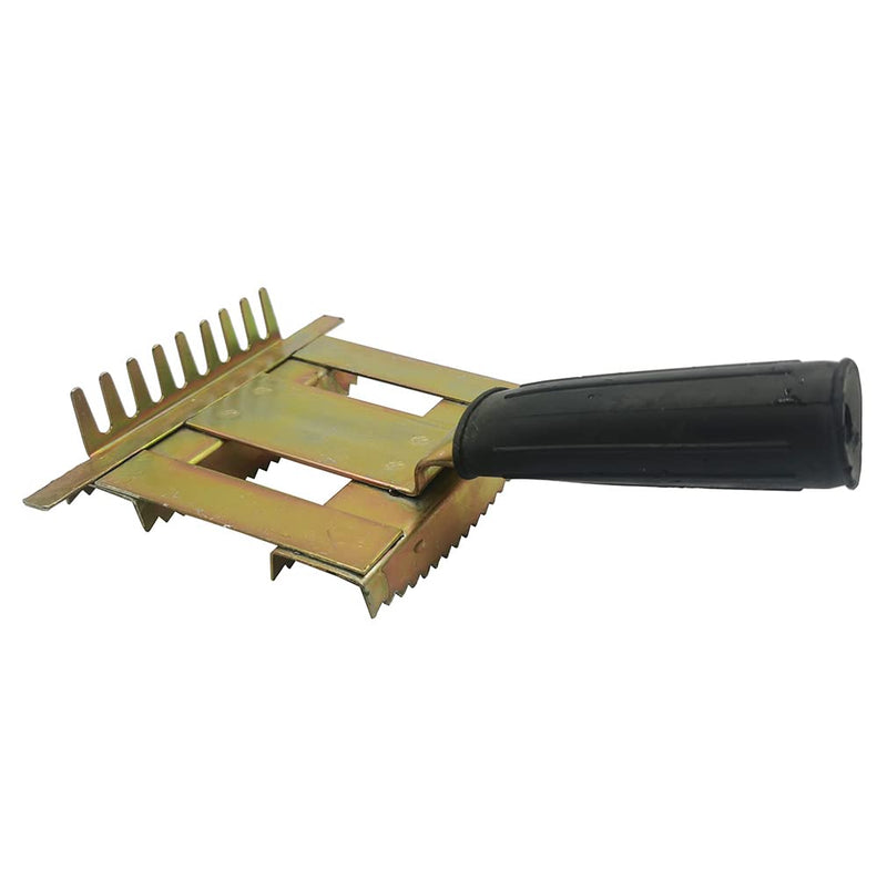 Livestock Shedding Comb Cattle Grooming Combs Metal Livestock Brush Tools Cow Cattle Brush Bull Hair Brush Grooming for Horse, Cattle,Sheep (Gold), 7.87 X 5.5 - PawsPlanet Australia