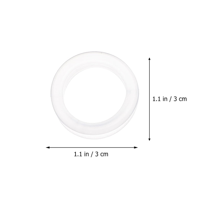 Balacoo 8 Pcs Silicone Scissors Finger Rings, Dog Grooming Shear Finger Ring Thumb Inserts Grips, Soft Pet Grooming Scissors Accessories for Dog Hair Cutting (White) - PawsPlanet Australia