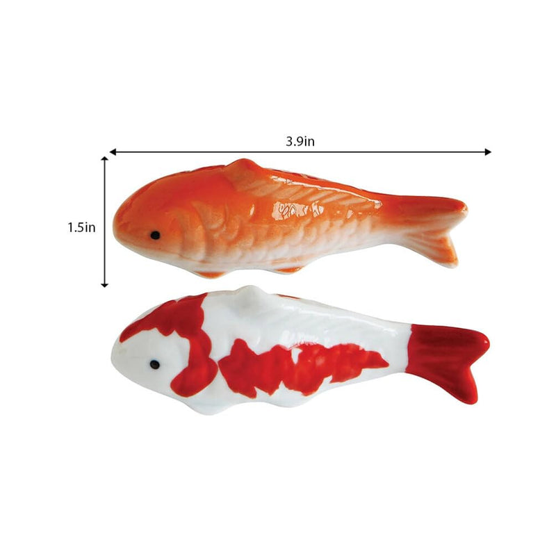 Toddmomy Ceramic Floating Fish - 2pcs Aquarium Goldfish Koi Fish - Floatable Fish Figurines - Realistic Fish Tank Fish- Tea Pet Decor - for Fairy Garden - Pond - Underwater - PawsPlanet Australia